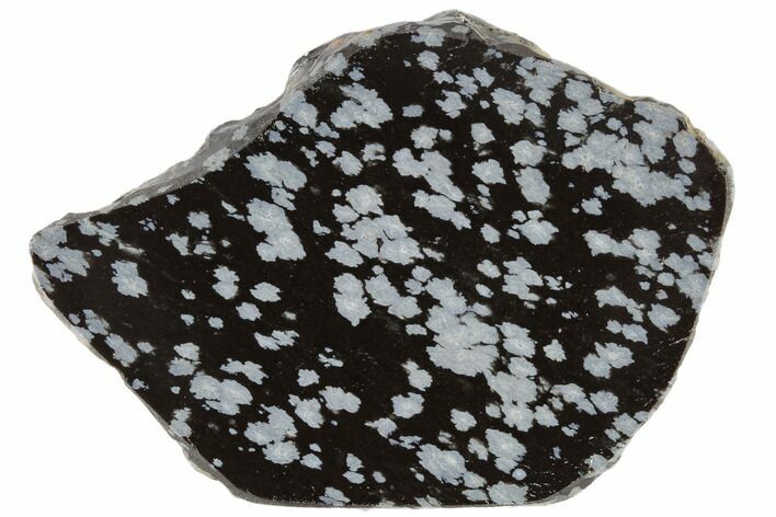 Polished Snowflake Obsidian Slab - Utah #114202